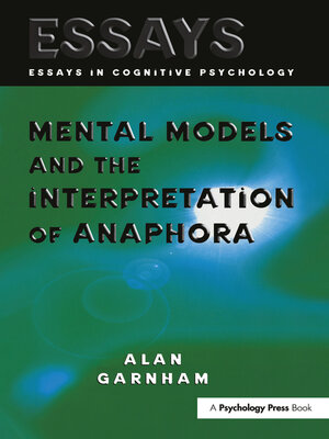 cover image of Mental Models and the Interpretation of Anaphora